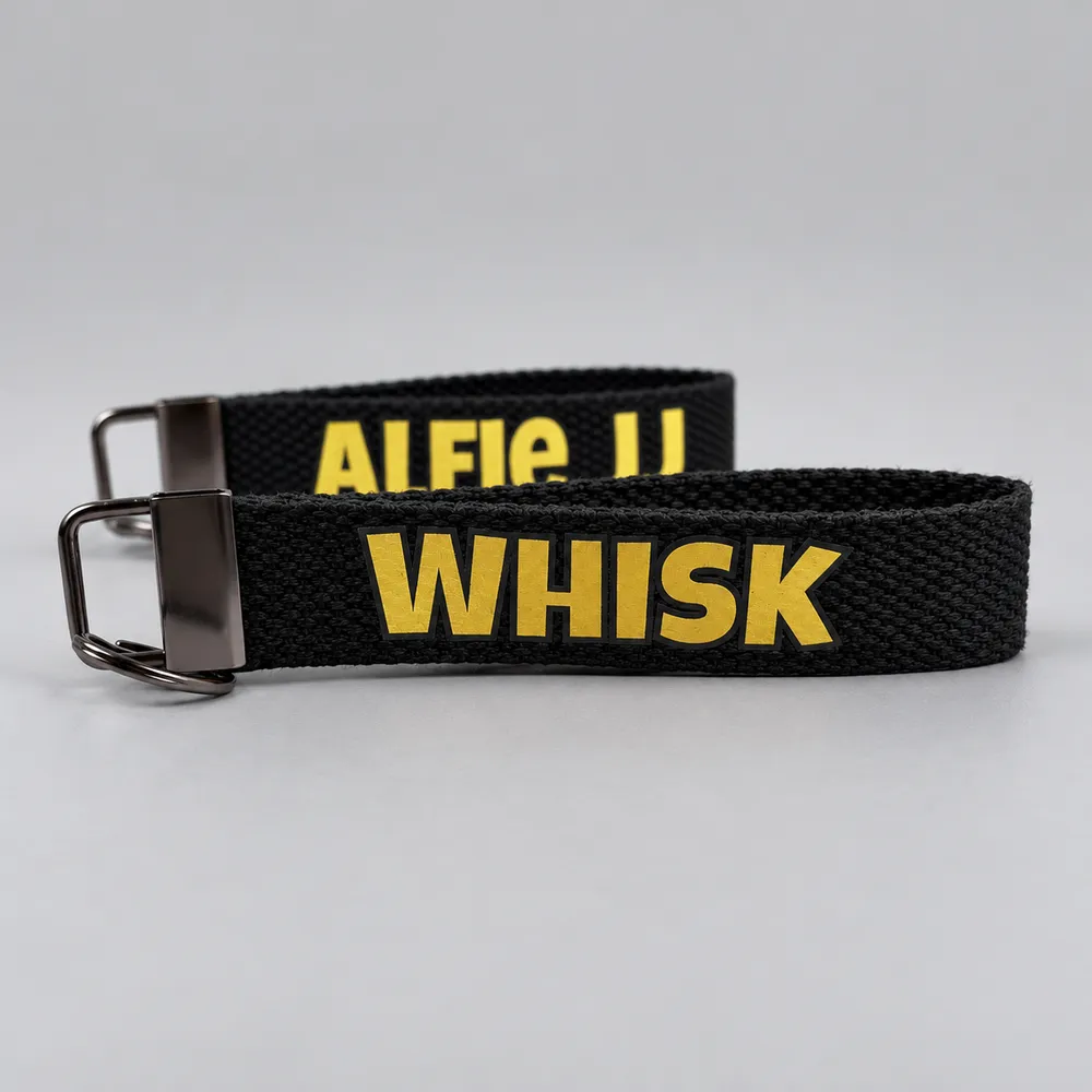woven name key straps
