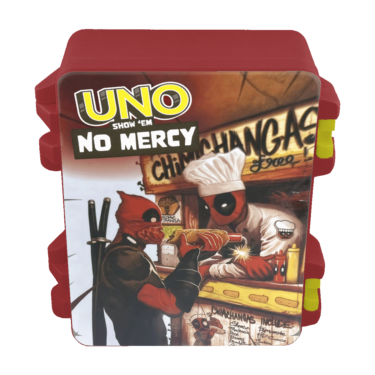 UNO No Mercy Deadpool Storage Case | Snap-Fit | UV Printed