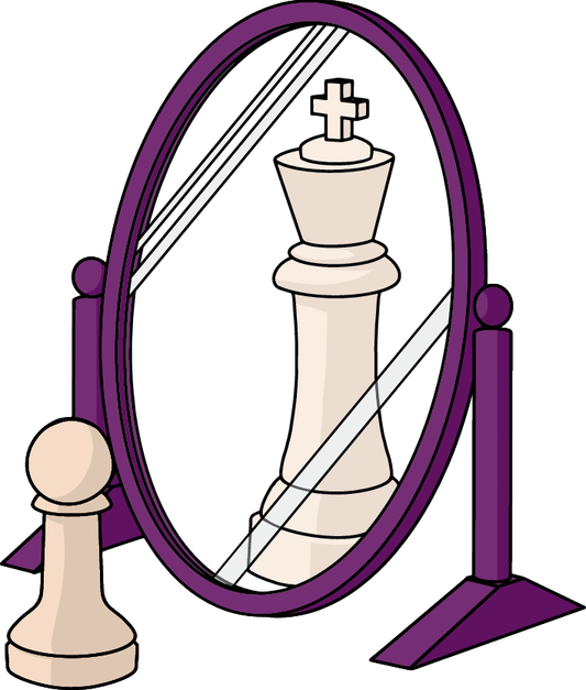 Chess Pawn Reflected As King